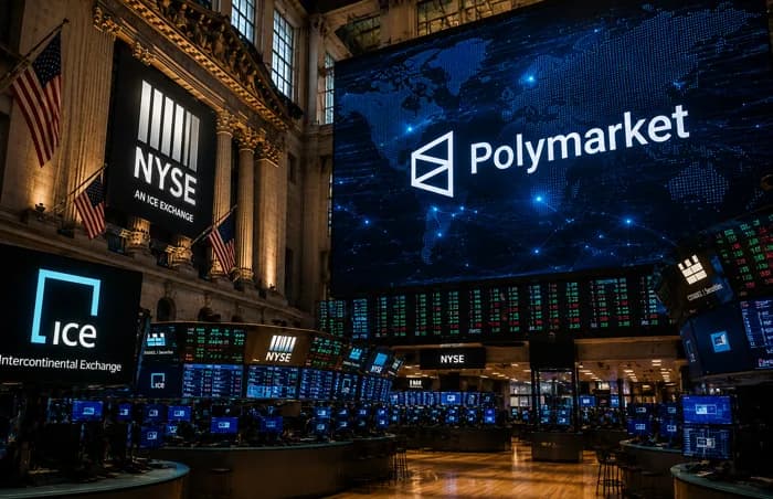 ニューヨーク証券取引所とPolymarketの広告